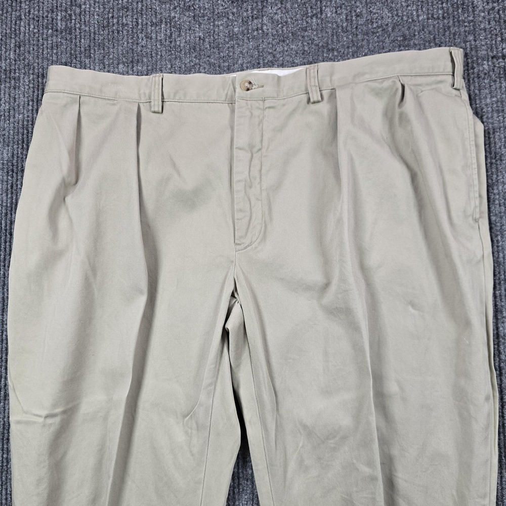 Polo by Ralph Lauren Men's Khaki Pleated Cotton Chinos - Light Tan